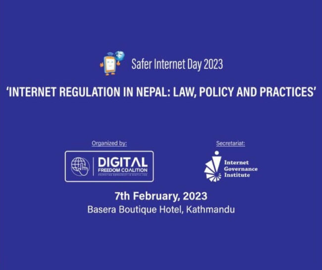 High level discussion on Internet regulation in Nepal on the occasion of the Safer Internet Day 2023