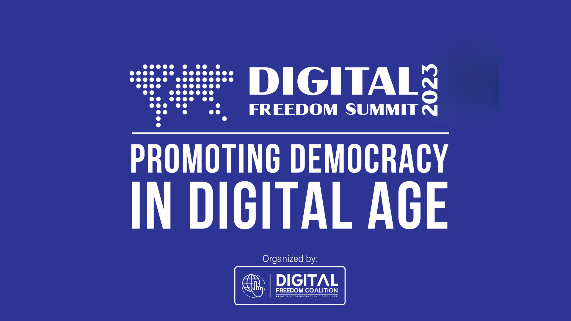 Main banner of Digital Freedom Summit 2022